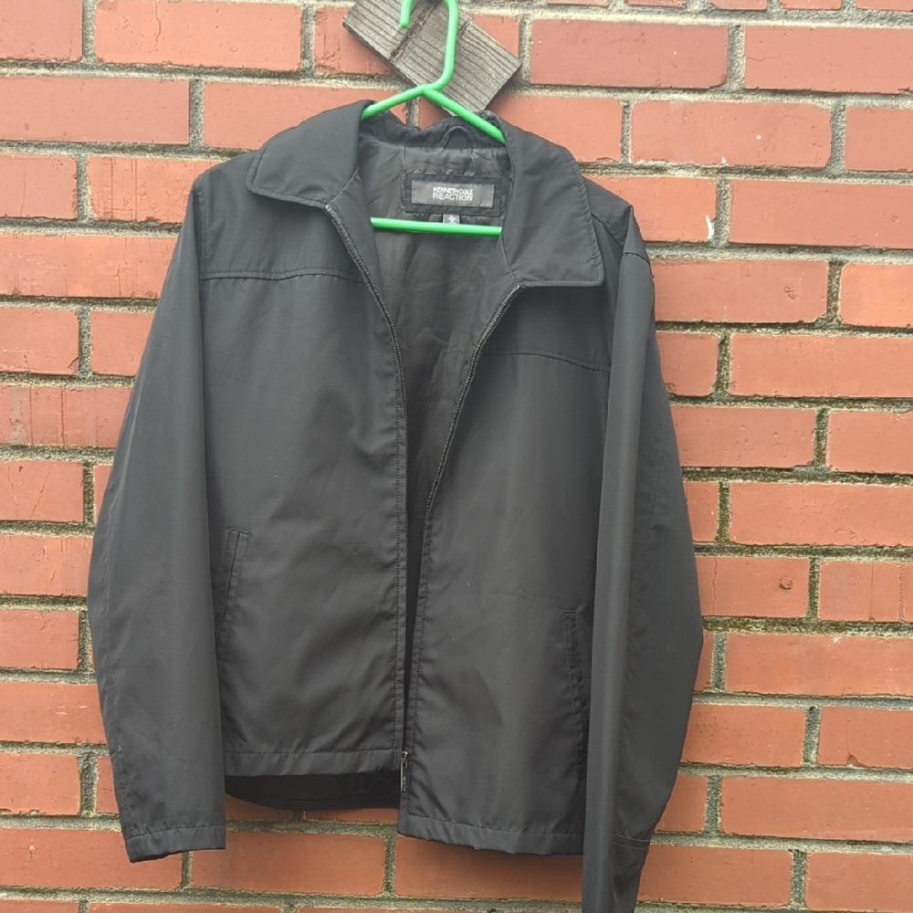 Kenneth Cole Reaction Black Zip-Up Jacket